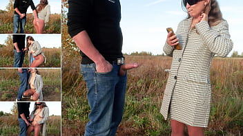 She Found Her Love! An Exhibitionist In Pantyhose Met A Stranger And...? ! Xsanyany