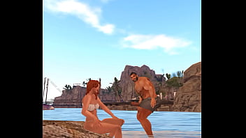 Hunky Cam Heyward And Lucky Beach Goer