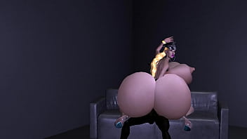 Beautiful Blonde Messing Around In The Studio