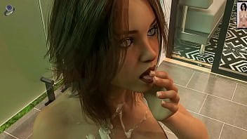 Занятия любовью с любимой девушкой Хлоей приводят к счастливому финалу. Куннилингус, минет, секс, брюнетка, наездница, камшот, МБР, ОВР