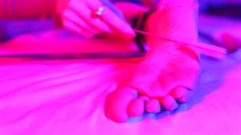 Foot Worship, Ticling Fetish _ Wax Play With Latin Girl - 53 Minutes Of Video.