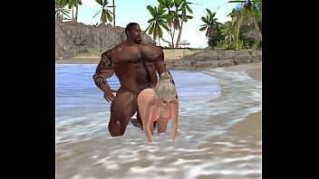 Lucky Beach Bimbo Gets Worked Out By Big Duane Brown' Bbc