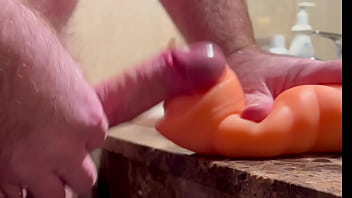 Mouthfucking Fleshlight With Mouth Full Of Cum