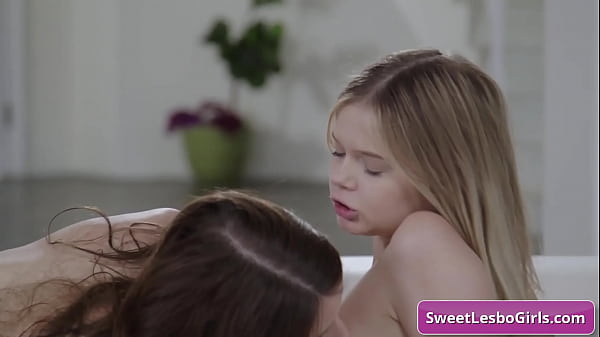 Brunette Lesbian Hottie Seduces Her Blonde Petite Friend And Lick Her Tits - Coco Lovelock, Charly Summer