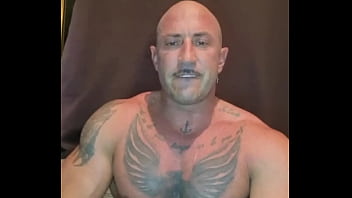 I Show You My Muscles And Masturbate My Cock For You