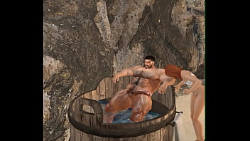 Handsome Mega Hunk Cam Heyward Gets Blowjob At Spa Retreat