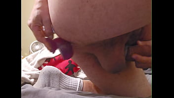 Doggystyle Dildo While Stroking. Comments Welcome