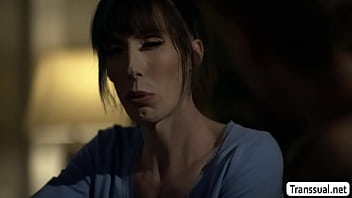 Busty Trans Stepmom Gives Her Stepson Bed Pleasure