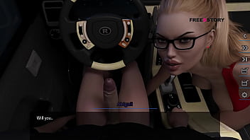 Dreams Of Desire - Aby Giving Blowjob To Alex Inside The Car And Swallowed All Of His Sperm