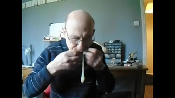 Dinking Cum From A Used Condom Bought Online