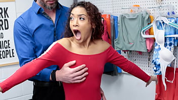 Ebony Shoplifter Sarah Lace Fucked In Her Tight Ass As Punishment - Perp4k