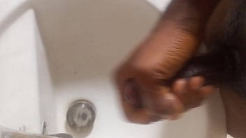 Stroking Cum On My Dick