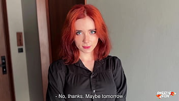 A Beautiful Red-haired Stranger Was Refused, But Still Came To My Room For Sex
