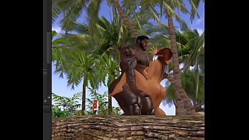 Massive Hunk Duane Brown Trains Big Tit Redhead On The Beach