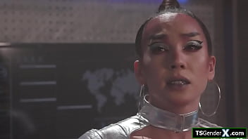 I Stumbled Upon A Horny Asian Tgirl Alien Looking For Semen
