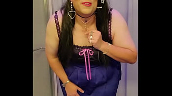 Black _ Blue With A Touch Of Bright Purple Outfit Video...