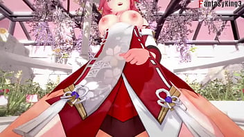 Yae Miko Having Sex | 2 | Genshin Impact | Full _ Full Pov Version On Ptrn And Sheer: Fantasyking3 (step, Ahegao Pink Haired Girl)