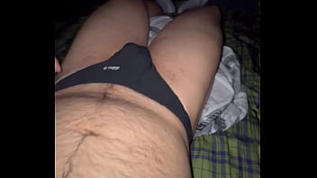 Hairy Chest Black Slips Snd White Socks