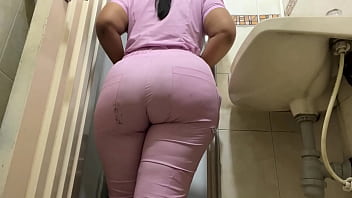 Enfermera Culona Bbw Grabada Meando