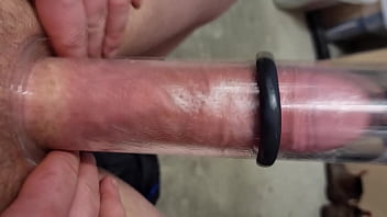 Milking Machine Session.12 - Straight Uncut Hairy Tradie Visitor With Big Balls
