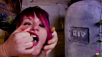 Army Guy Lets Out All Of His Frustrations On A Skinny Girl Who Loves It