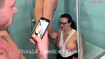 Hot Mummy Is Fucked And Pissed On By Two Big Dicks!