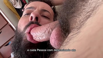 Homem barbudo chupa 41 paus - 38_,39_,40_,41_ mamadas - Vídeo completo
