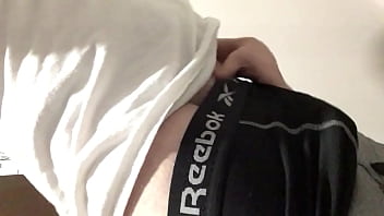 Step Son Reveals Huge Cock And Jerks Off