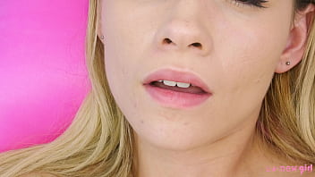 Cute Blonde Shows Perfect Body 4k Closeup