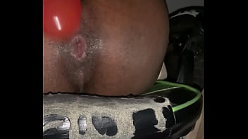 Huge Pink Dildo Play