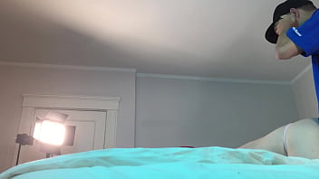 Pizza Delivery Guy Fucks Trans In Chastity