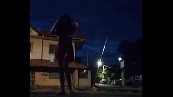 Teen Femboy Naked In Streets With Lingerie