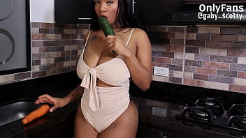 Gaby, The Nympho, Doesn_t Care If It' A Vegetable... She Wants To Fuck Her Pussy With Anything.