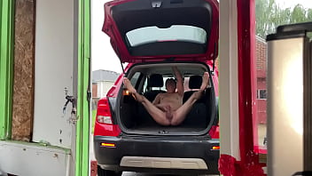 Car Masturbation - Feeling Horny _ Stripping Naked In The Back Of My Hatch