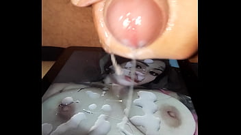 T19c7: Big Tits Friend Cum In A Row Tribute