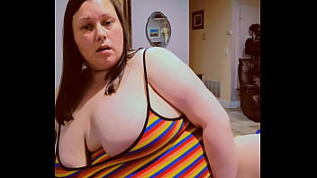 Bbw Using A 10 Inch Dildo Living Room