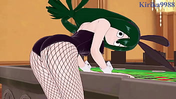 Nejire Hado And Tsuyu Asui And Izuku Midoriya Bunny Girl Intense Sex. - My Hero Academia Hentai