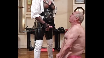 Tranny Piss On Old Guy