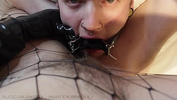 Pissy Panty _ Cei Cum Play For Gagged Submissive Male