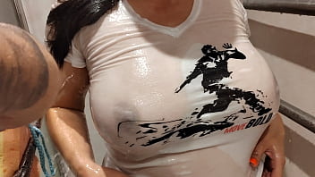 Wet T-shirt - teen, tits, sexy, homemade, young, hairy, teens, t-shirt, big-tits, taboo, 18yo, natural-tits, wet-b - Video 495603