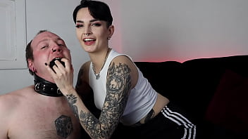 Sweaty Goth Girl Sock Gag _ Foot Worship With Miss Mina