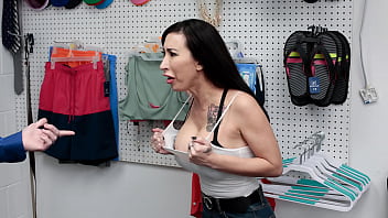Biker Milf Gets Aught Stealing A Bra From The Store And Taken To Strip Search - Liftermilf