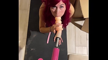 Sex Machine Fucks Deep Throat With Huge Dildo Teen Cat Girl, Sucking Sex Toy Hardcore Fetish Blowjob