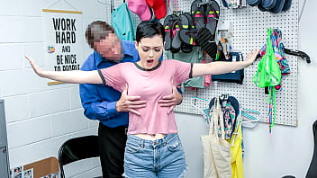 Teen Gets Into Serious Trouble With The Pervert Security Officer - Lyftersex