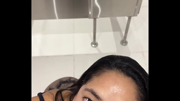 I Suck My Best Friend' Huge Cock In The Bathroom At The Mall -amateur Couple- Nysdel