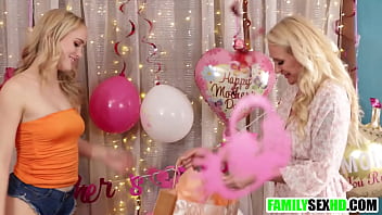 Blonde Milf Gets Special Step Mother' Day Gift