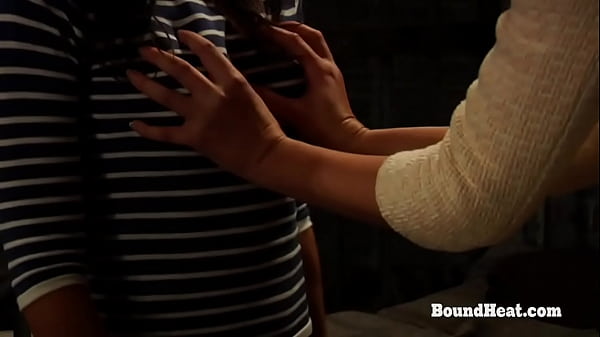 Two Horny Teen Lesbian Slaves Making Out And Masturbating