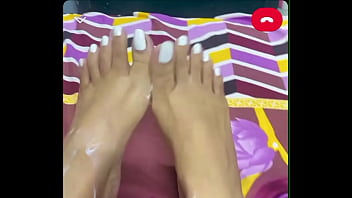 Aish Feet Sexy White Toenails And Sole Teasing