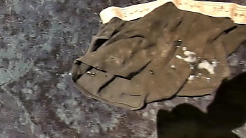 Cum on my stained pants (and the carpet) - cum rag - Wertert009
