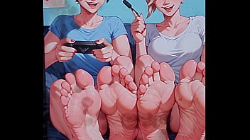 Kirkiko And Merci' Feet Cum Tribute